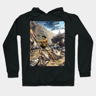 Scarred Lands Cover Art: Strange Lands: The Lost Tribes of the Scarred Lands Hoodie